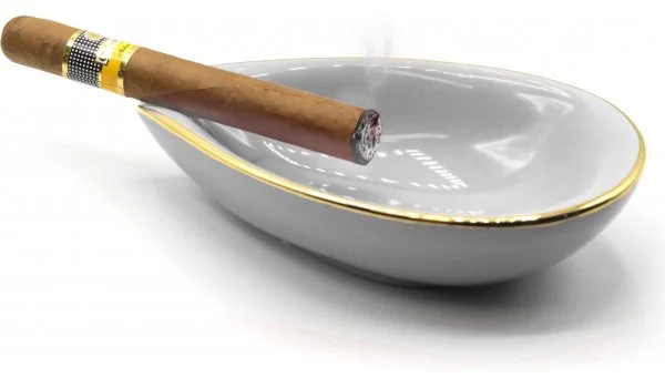 adorini 陶瓷雪茄烟灰缸 叶子白