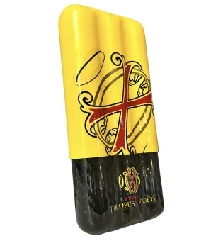 Fuente Opus X Society碳纤维盒黄色和黑色