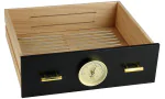 用于 adorini Humidor Chianti 中号黑色保湿盒的抽屉，带湿度计孔 图片 5